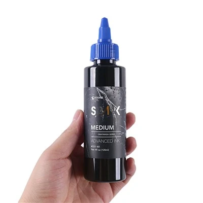 مجموعة حبر الوشم الأبدي باللون الرمادي المغسول باللون الأسود الفاتح