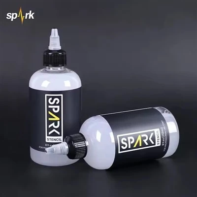 Spark Vegan Stency Friend Fast - تجفيف الصيغة نقل Gel 8 Fl Oz (240 مل) لتطبيق استنسل الوشم