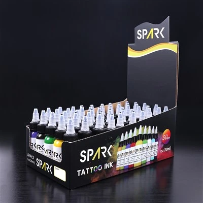 Spark Organic 0.5 أوقية تجف سريعًا طويلًا يمتد تصميمًا طويلًا توريد الوشم الحبر الدائم لفن الجسم