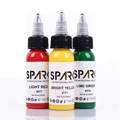 Spark Organic 1oz (30ml) الوشم النابض بالحياة الودي النابض بالحياة حبر الوشم الدائم للمكياج الحبر الوشم