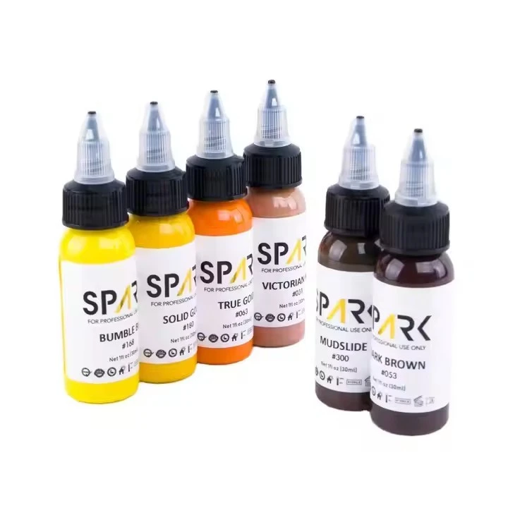 Spark Premium Tattoo Ink Eu تصل إلى متوافق لتصميمات الجودة الفارقة ، العالية-