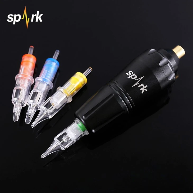 Spark RS من الفولاذ المقاوم للصدأ السيليكون القابل للتصرف في إبر خرطوشة الوشم للوشم وفن الجسم