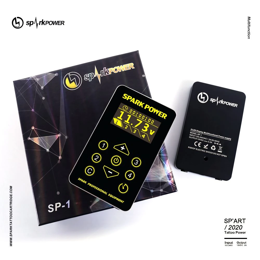 شاشة OLED تعمل باللمس Spark Tattoo Power Supply