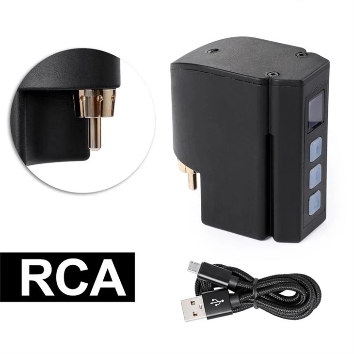 بطارية الوشم اللاسلكية بقوة 2400 مللي أمبير في الساعة RCA للوشم