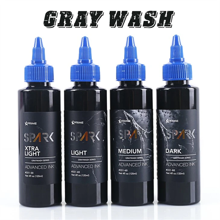 مجموعة حبر الوشم Graywash مجموعة حبر الوشم Spark مجموعة حبر الوشم الاحترافية